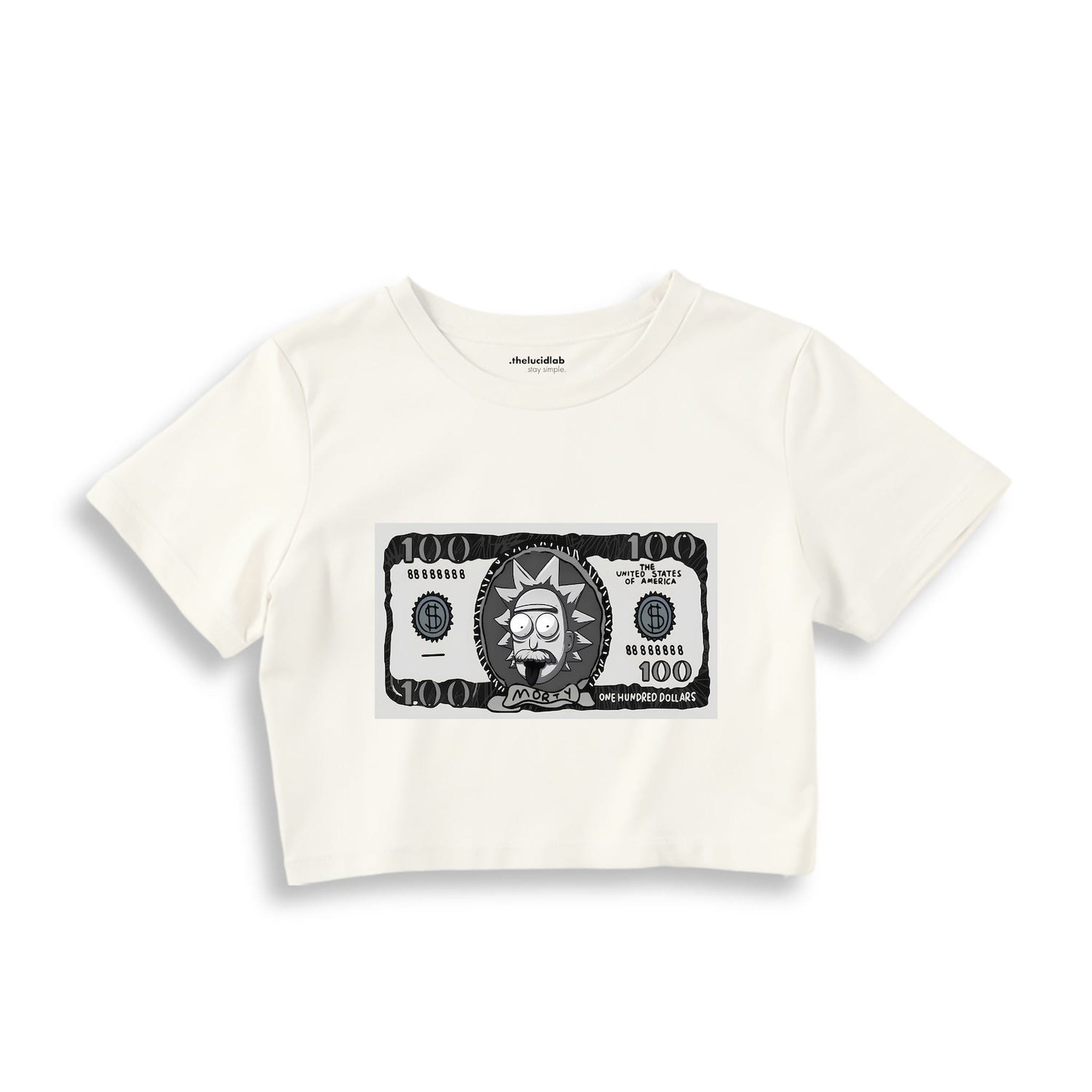 Morty Dollar Crop Tişört