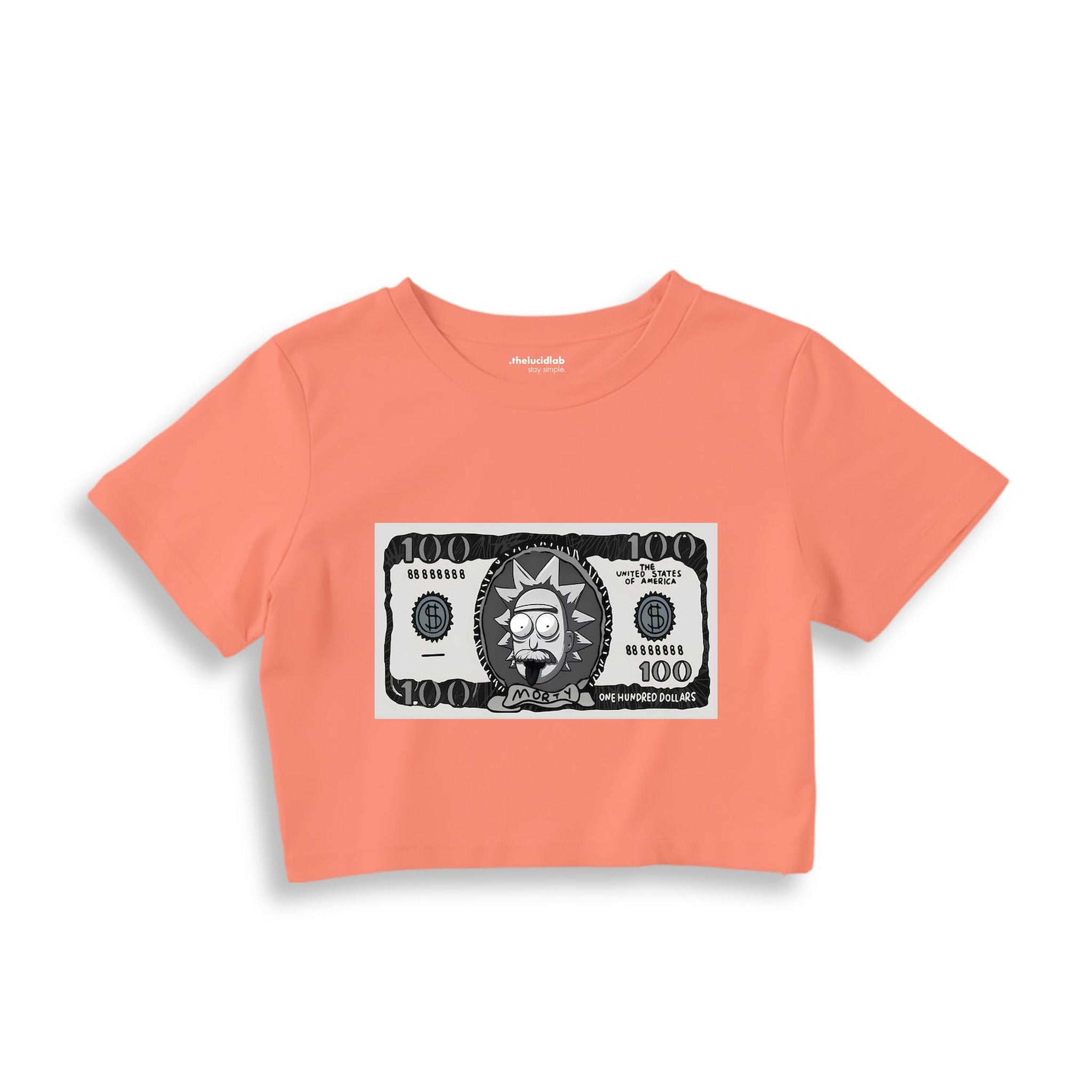 Morty Dollar Crop Tişört