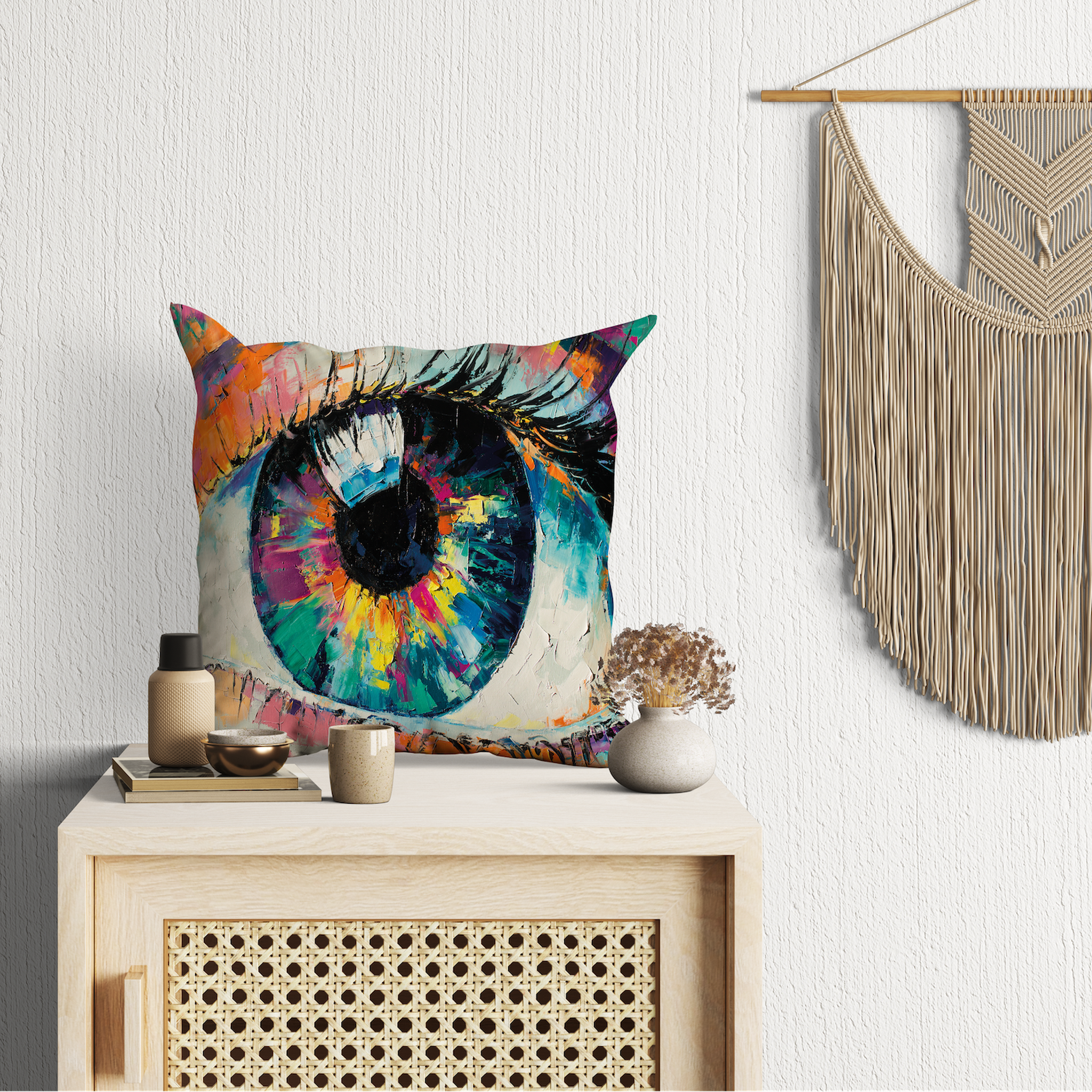 The Eye Çift Taraflı Kırlent Kılıfı 2 Adet
