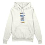 Marine Pattern Study Oversize Hoodie