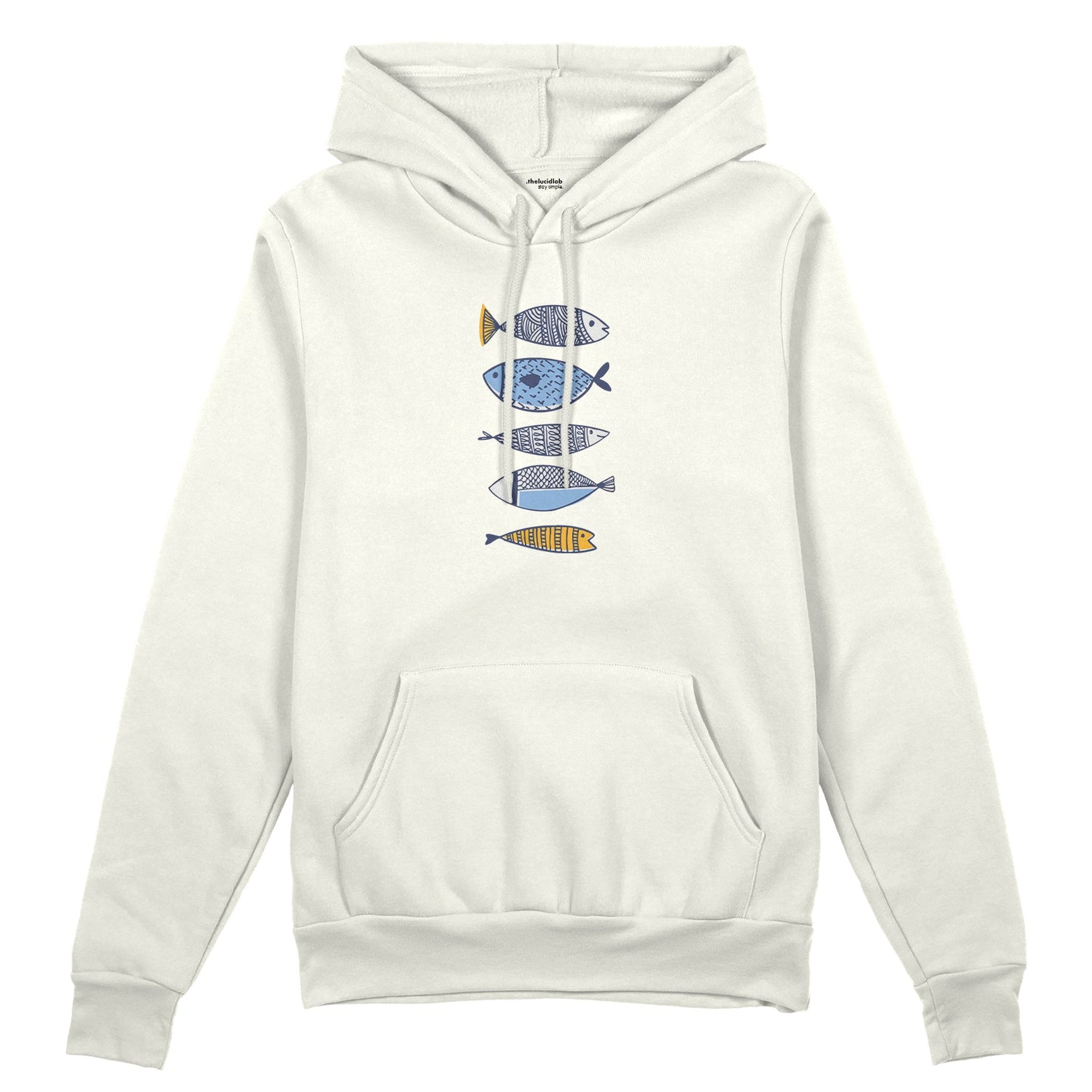 Marine Pattern Study Oversize Hoodie