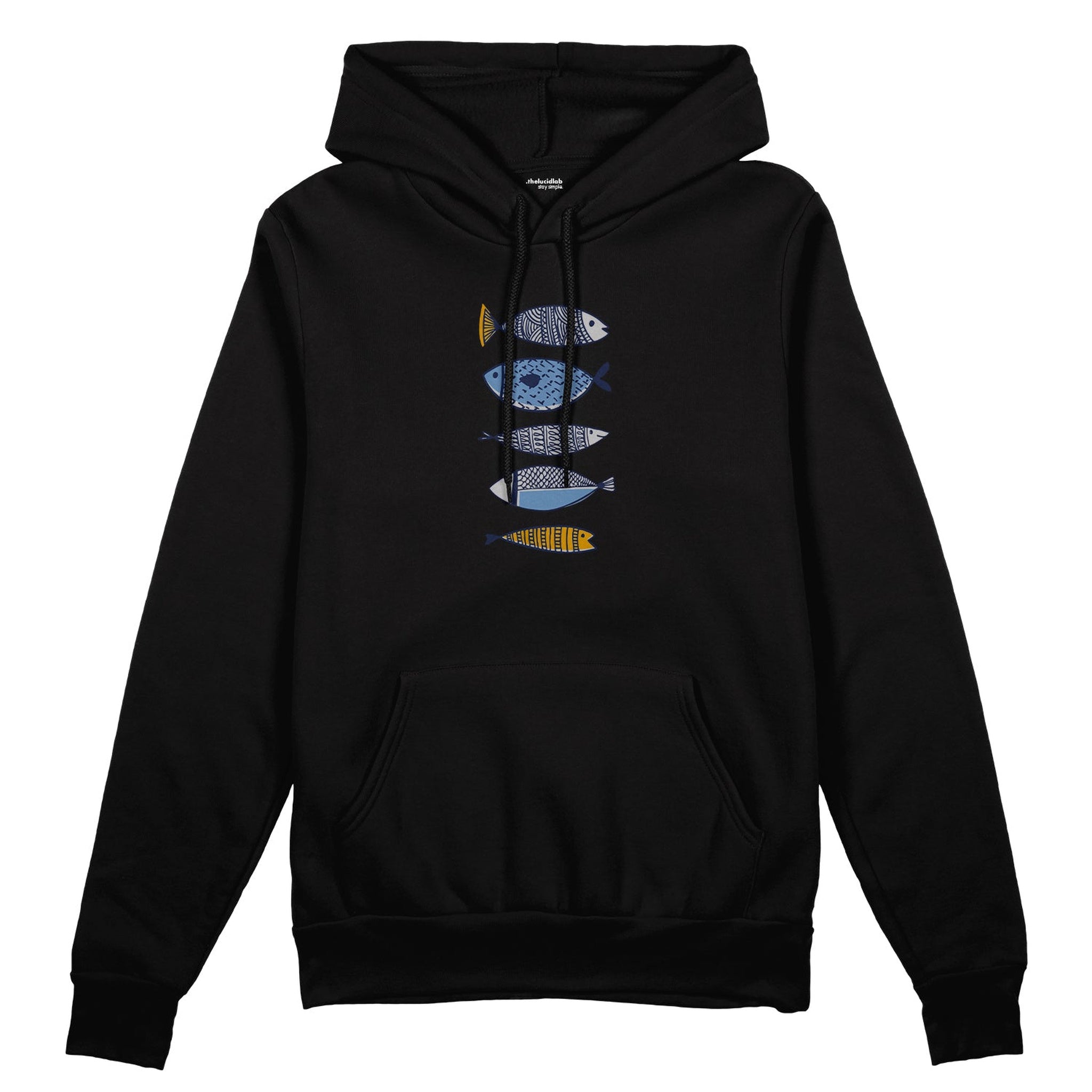 Marine Pattern Study Oversize Hoodie