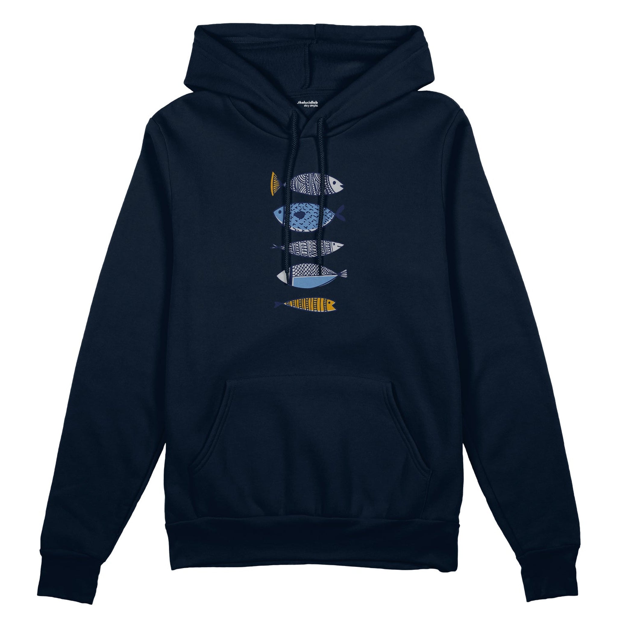 Marine Pattern Study Oversize Hoodie