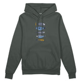 Marine Pattern Study Oversize Hoodie