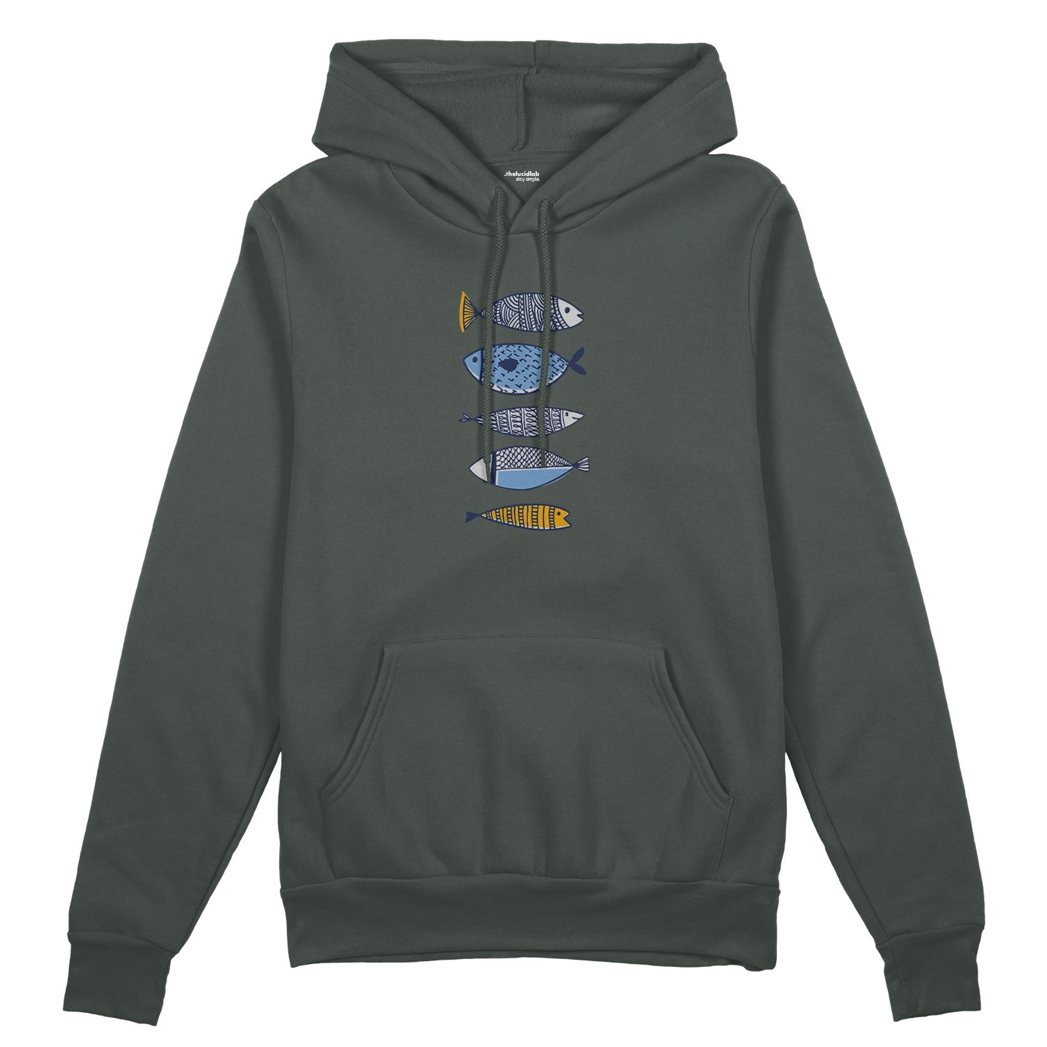 Marine Pattern Study Oversize Hoodie