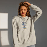 Marine Pattern Study Oversize Hoodie