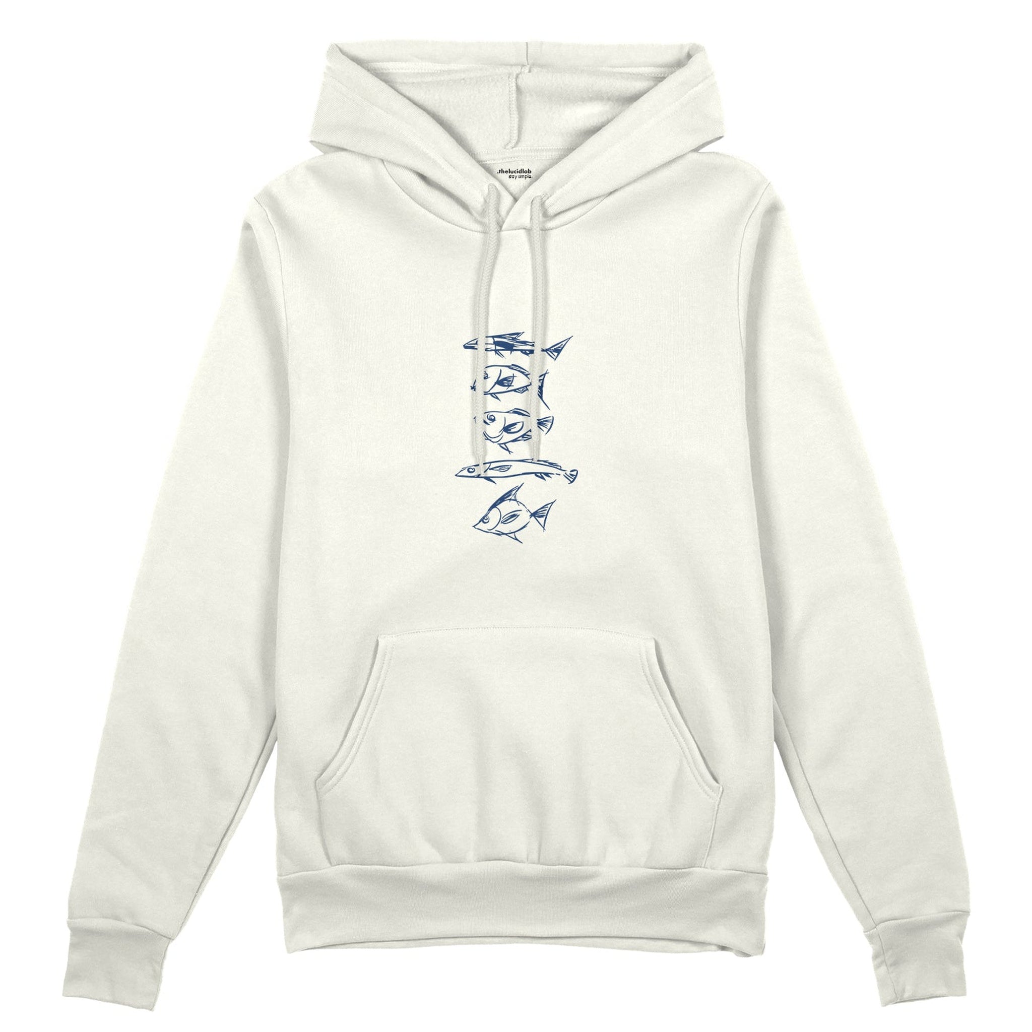 Sketches of Fish Oversize Hoodie