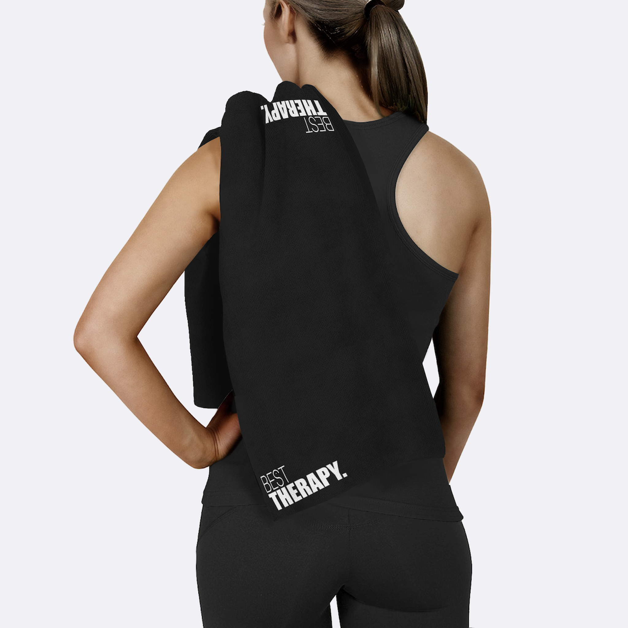 Best Therapy / Siyah Spor Havlusu