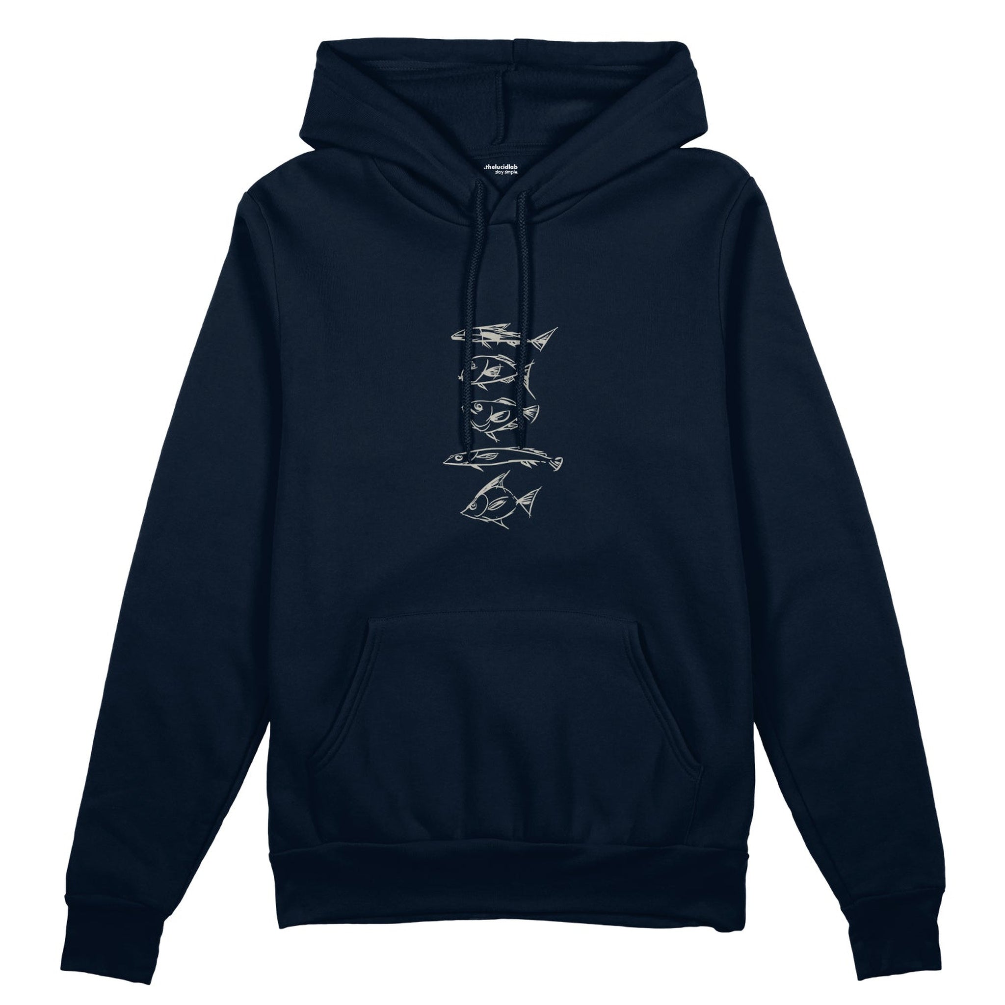 Sketches of Fish Oversize Hoodie