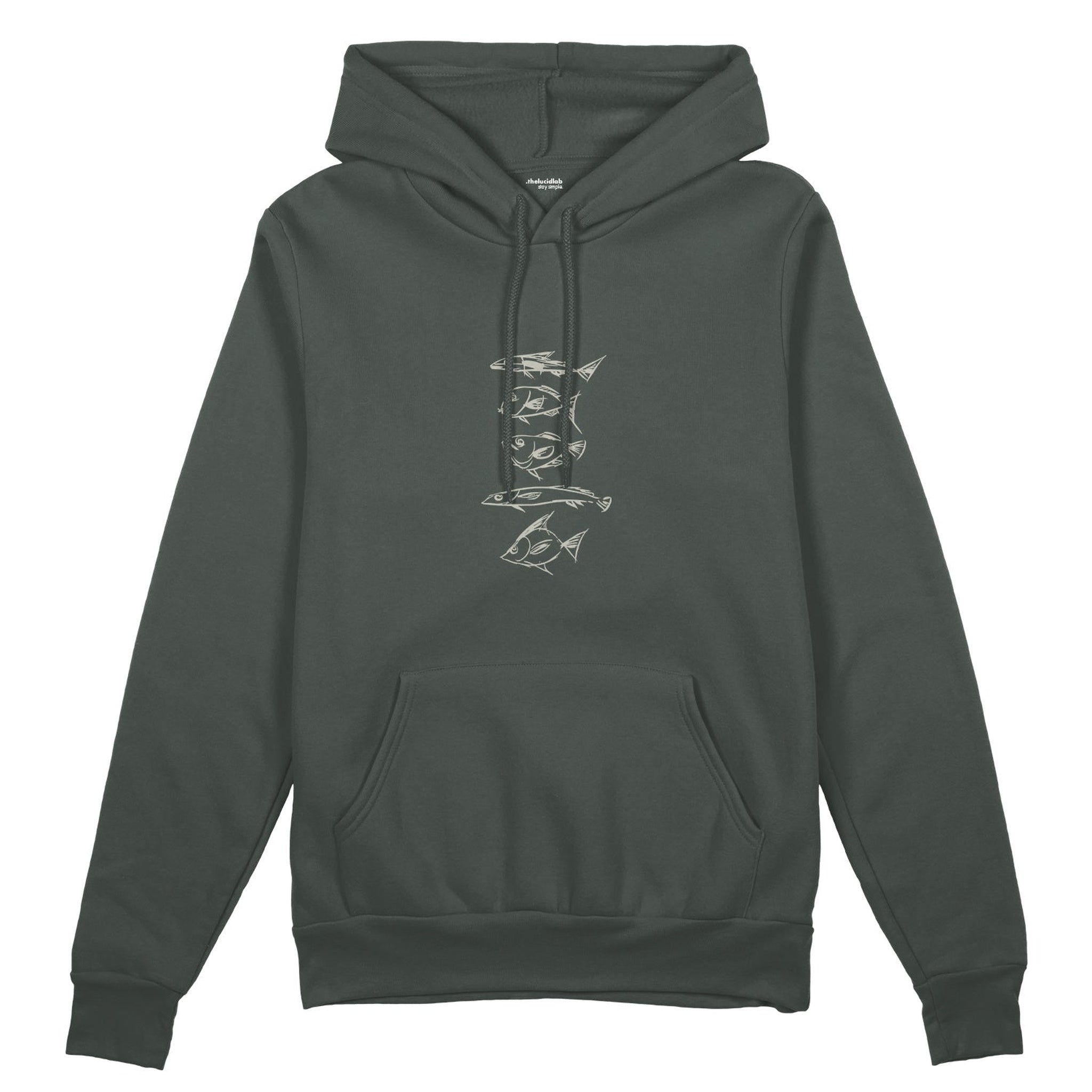 Sketches of Fish Oversize Hoodie