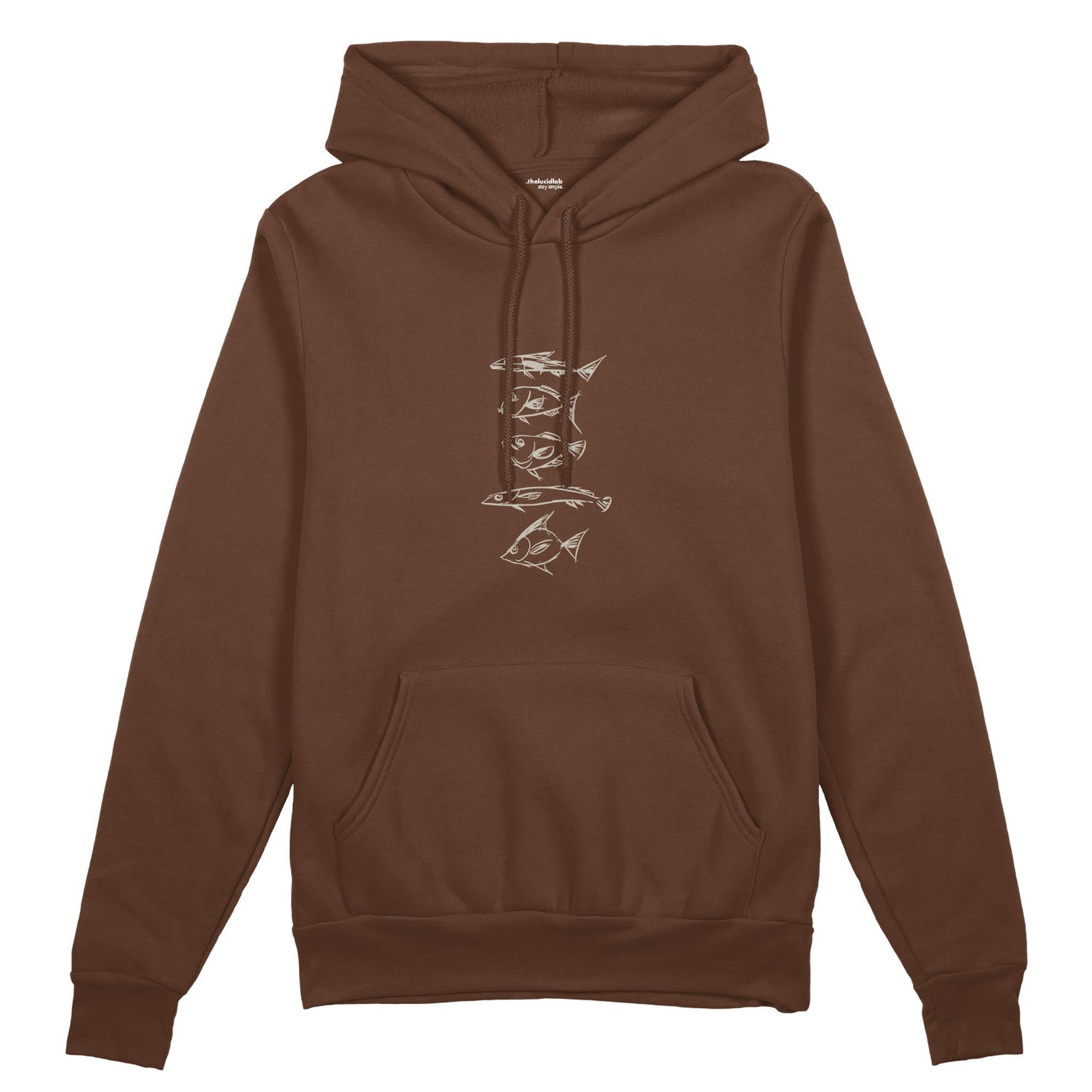 Sketches of Fish Oversize Hoodie