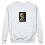 Skull of a Skeleton with Burning Cigarette Sweatshirt