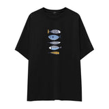 Marine Pattern Study Oversize Tişört