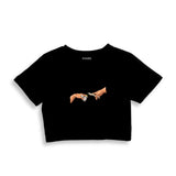 The Creation of Chill Crop Tişört — Siyah