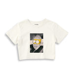 Albert Einstein / Homer Simpson Crop Tişört