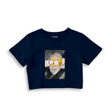 Albert Einstein / Homer Simpson Crop Tişört