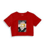 Albert Einstein / Homer Simpson Crop Tişört