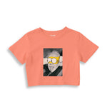 Albert Einstein / Homer Simpson Crop Tişört