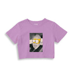 Albert Einstein / Homer Simpson Crop Tişört