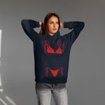 Red Bikini Oversize Hoodie