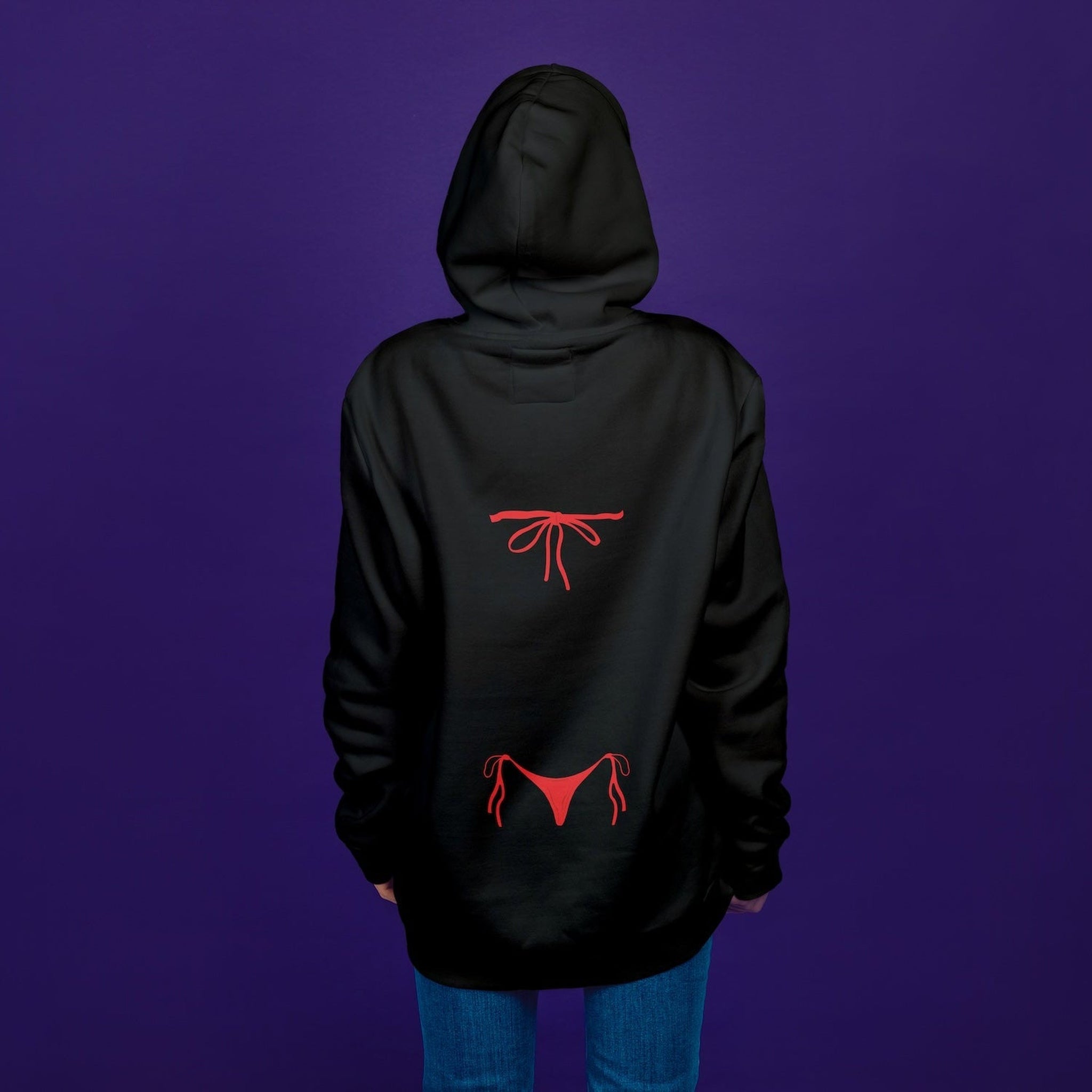 Red Bikini Oversize Hoodie