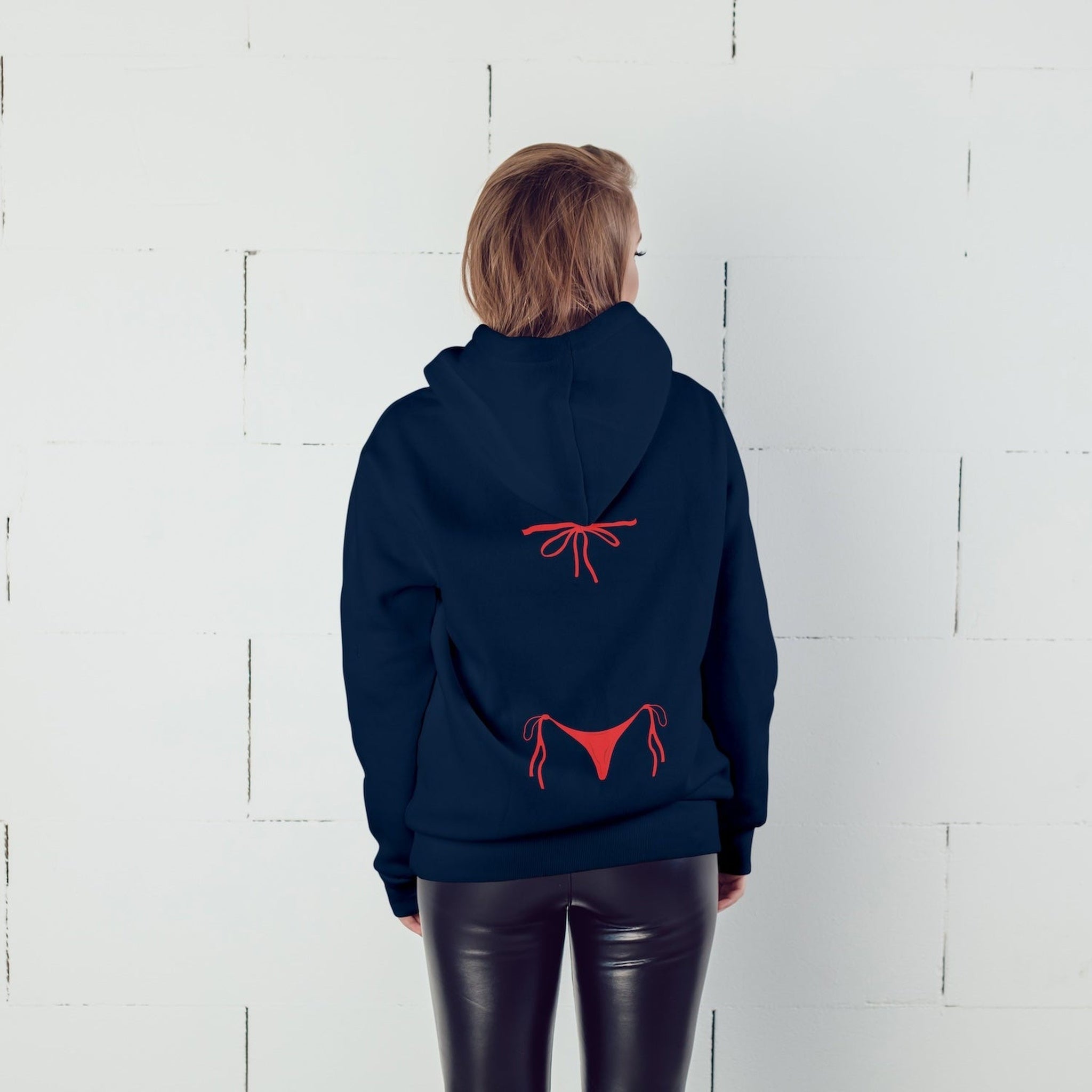 Red Bikini Oversize Hoodie