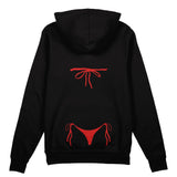Red Bikini Oversize Hoodie