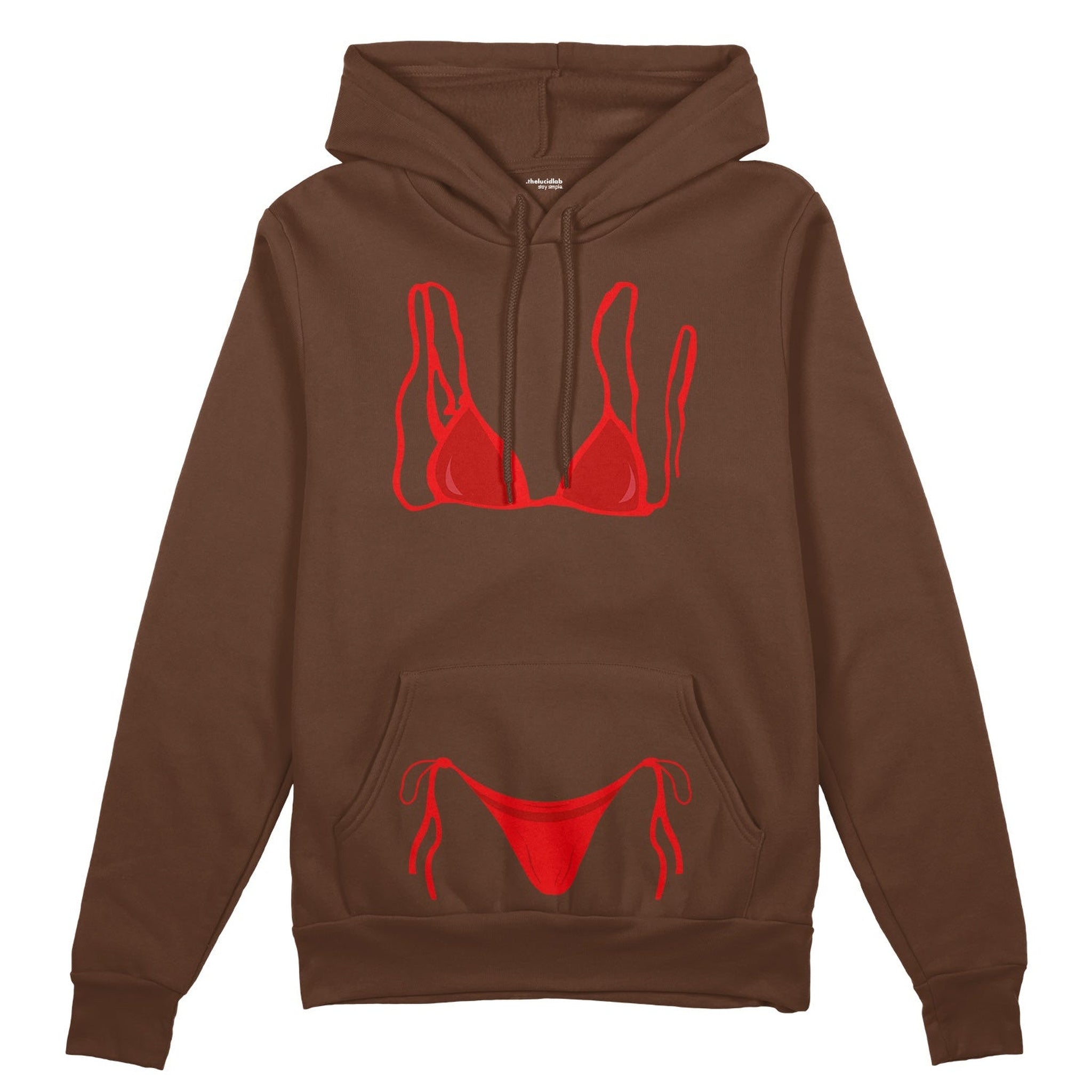 Red Bikini Oversize Hoodie