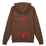 Red Bikini Oversize Hoodie