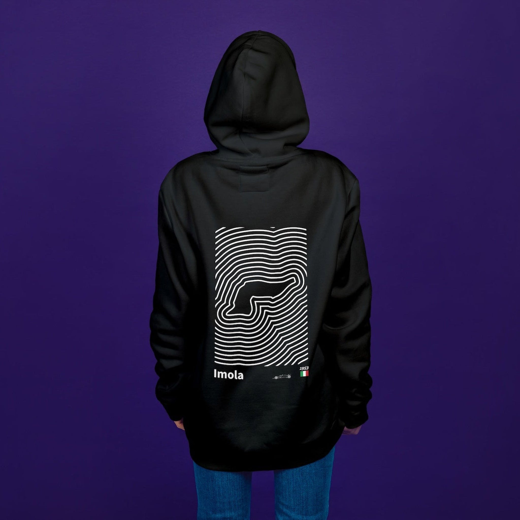 Imola Circuit Artwork Oversize Hoodie