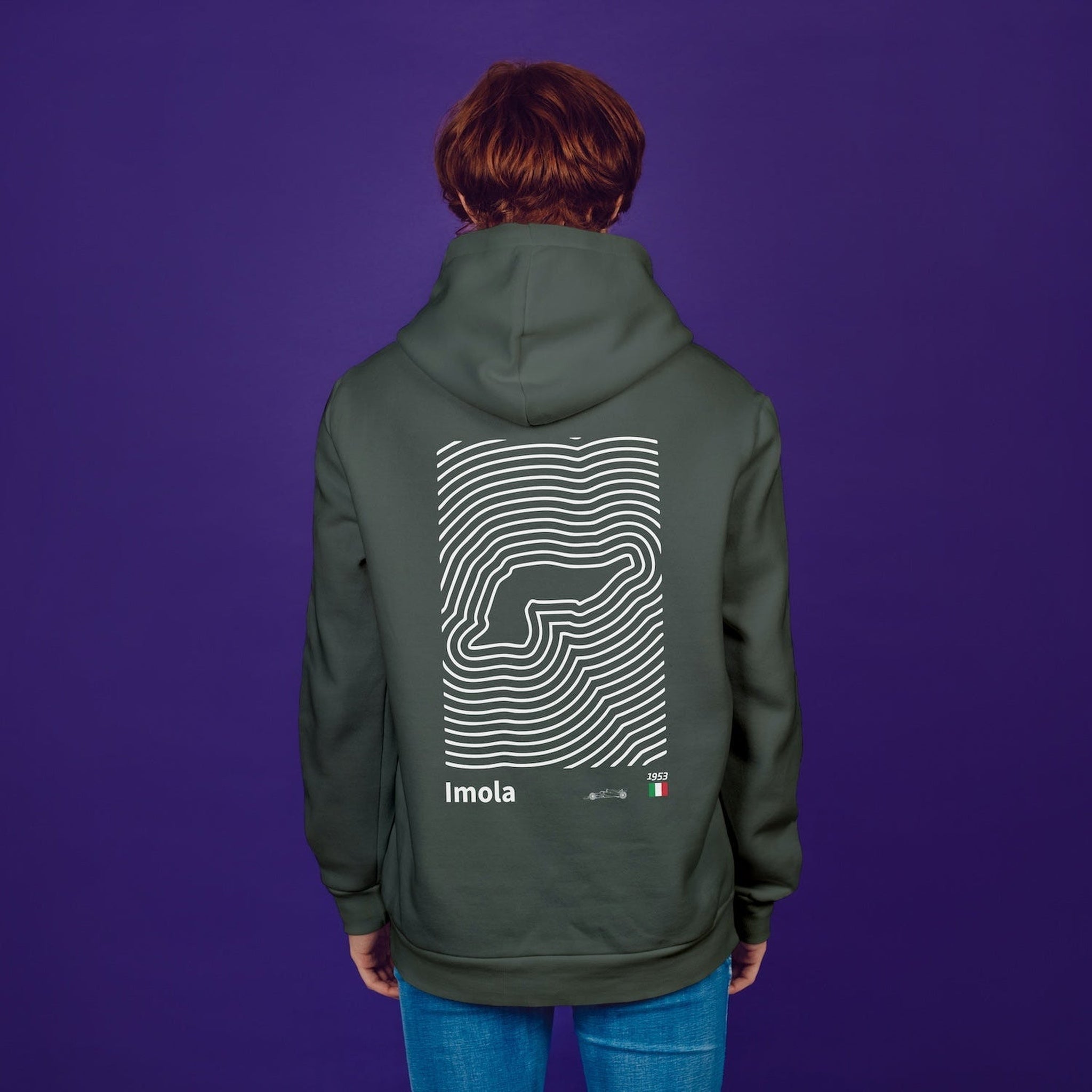 Imola Circuit Artwork Oversize Hoodie