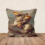 Napoleon Crossing the Alps Çift Taraflı Kırlent Kılıfı 2 Adet