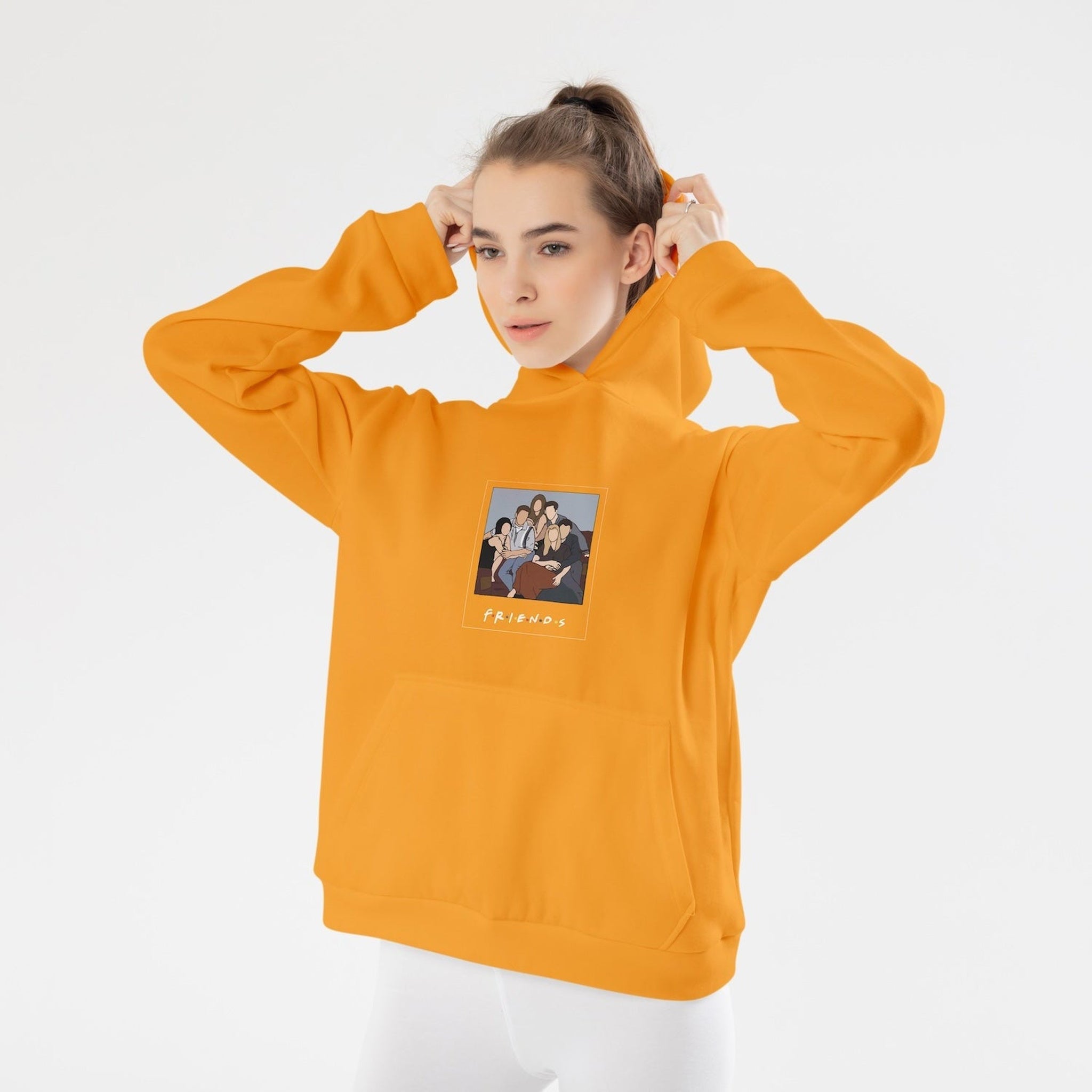 Friends Silüetli Hoodie