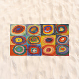 Color Study, Squares With Concentric Circles Plaj Havlusu