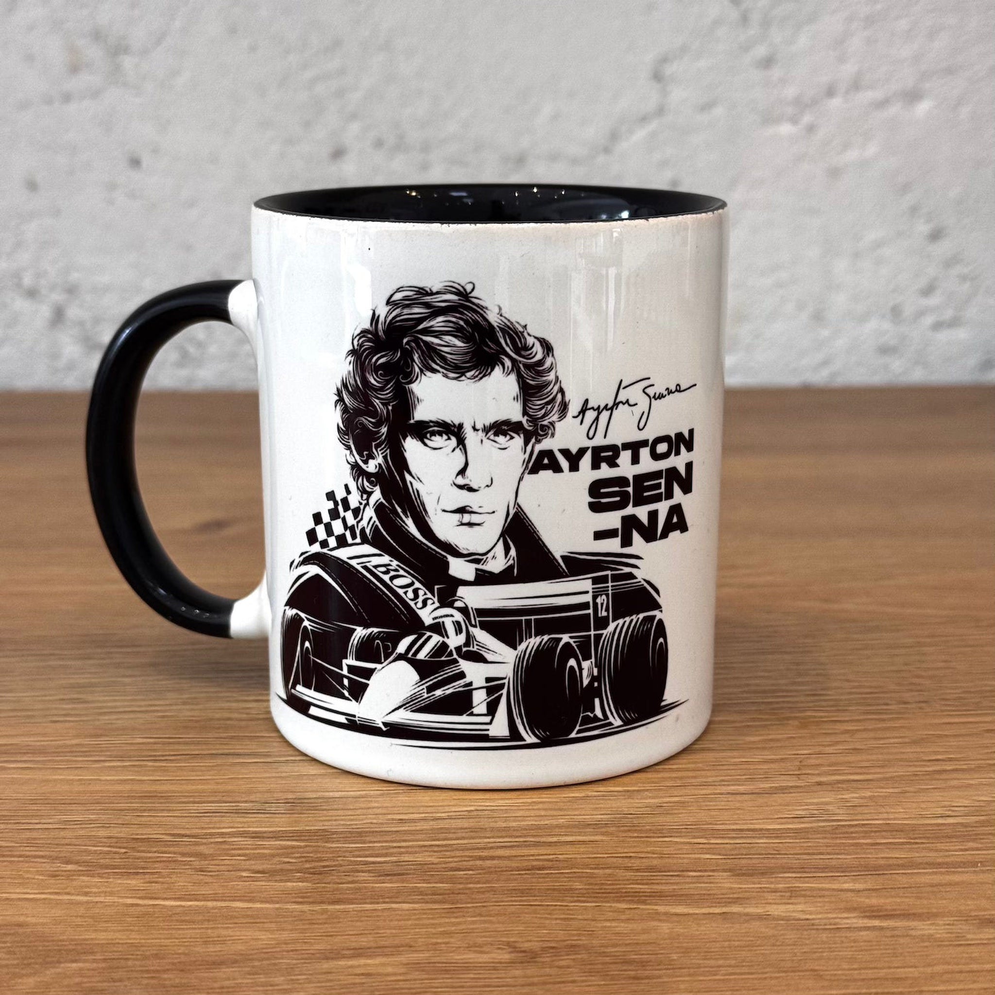 Ayrton Senna Heritage Siyah Kulplu Bardak