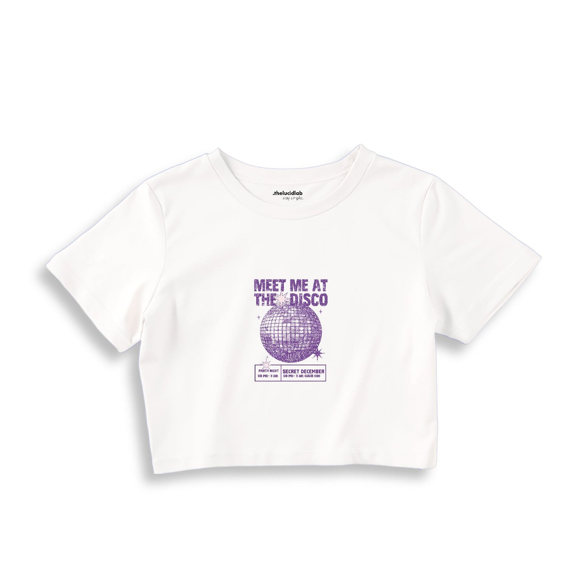 Meet Me At The Disco Crop Tişört