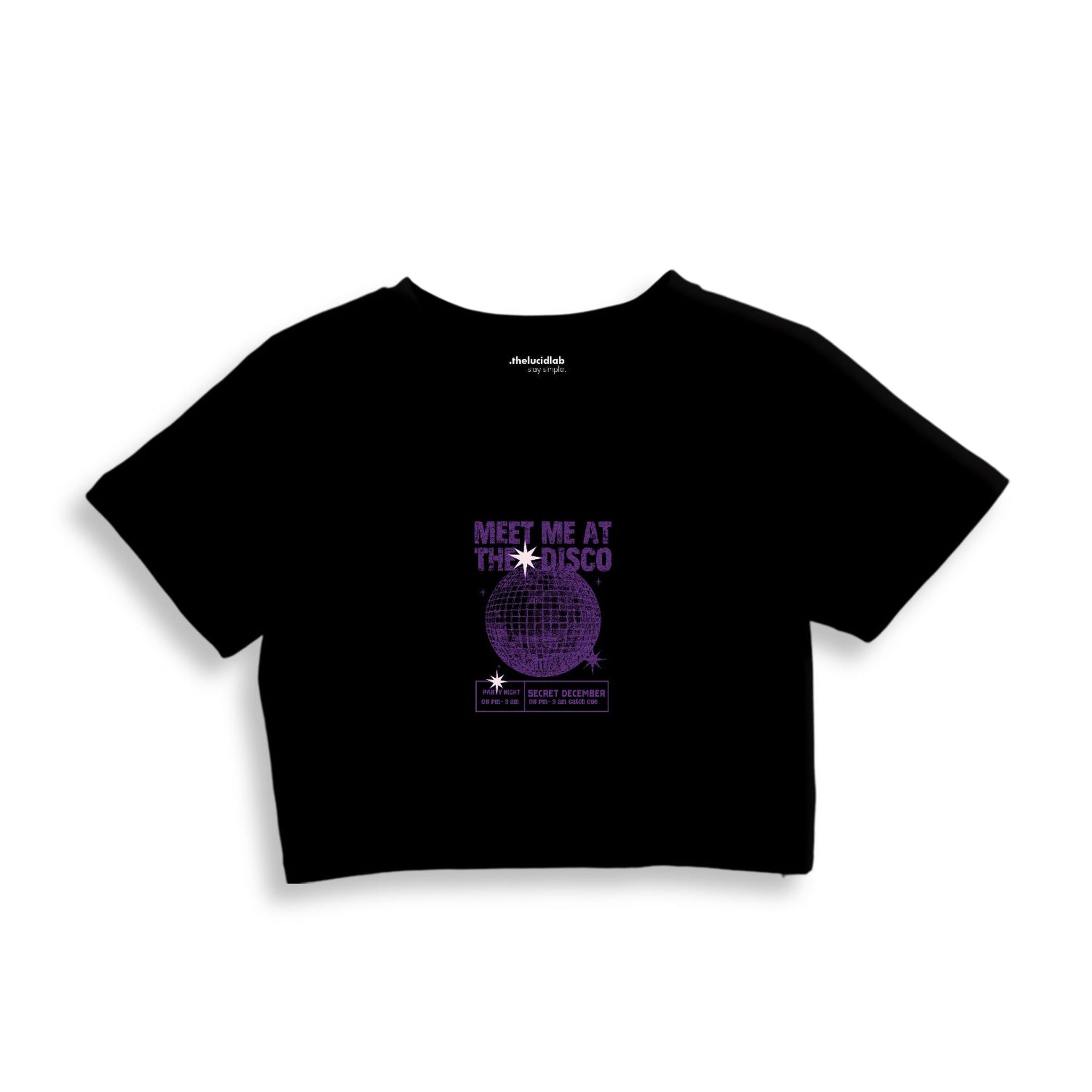 Meet Me At The Disco Crop Tişört