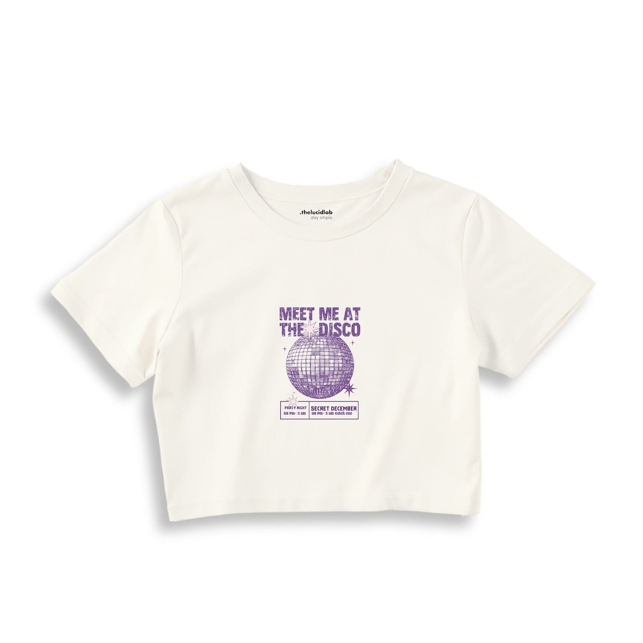 Meet Me At The Disco Crop Tişört