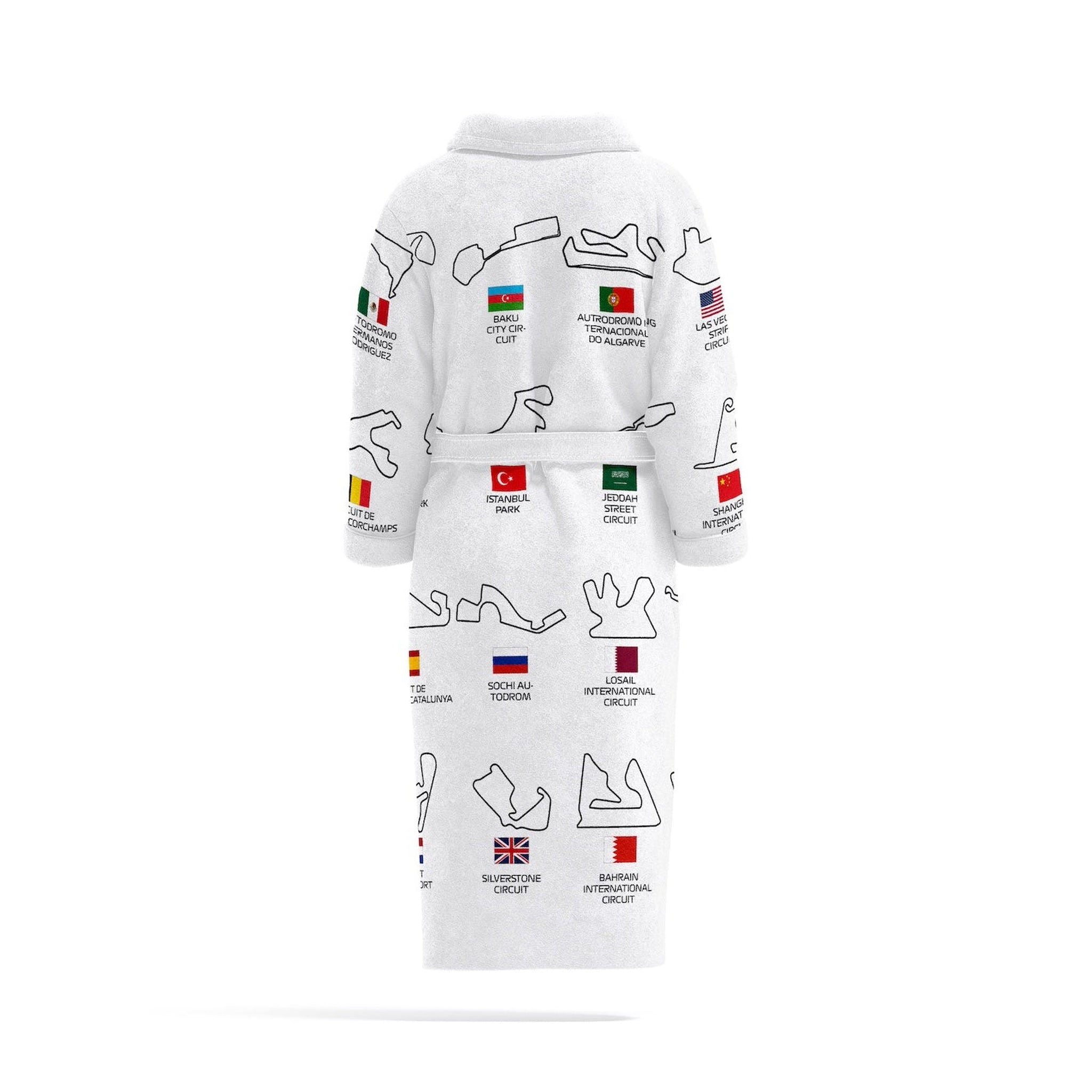 All Tracks White / Formula 1 Pistleri Bornoz