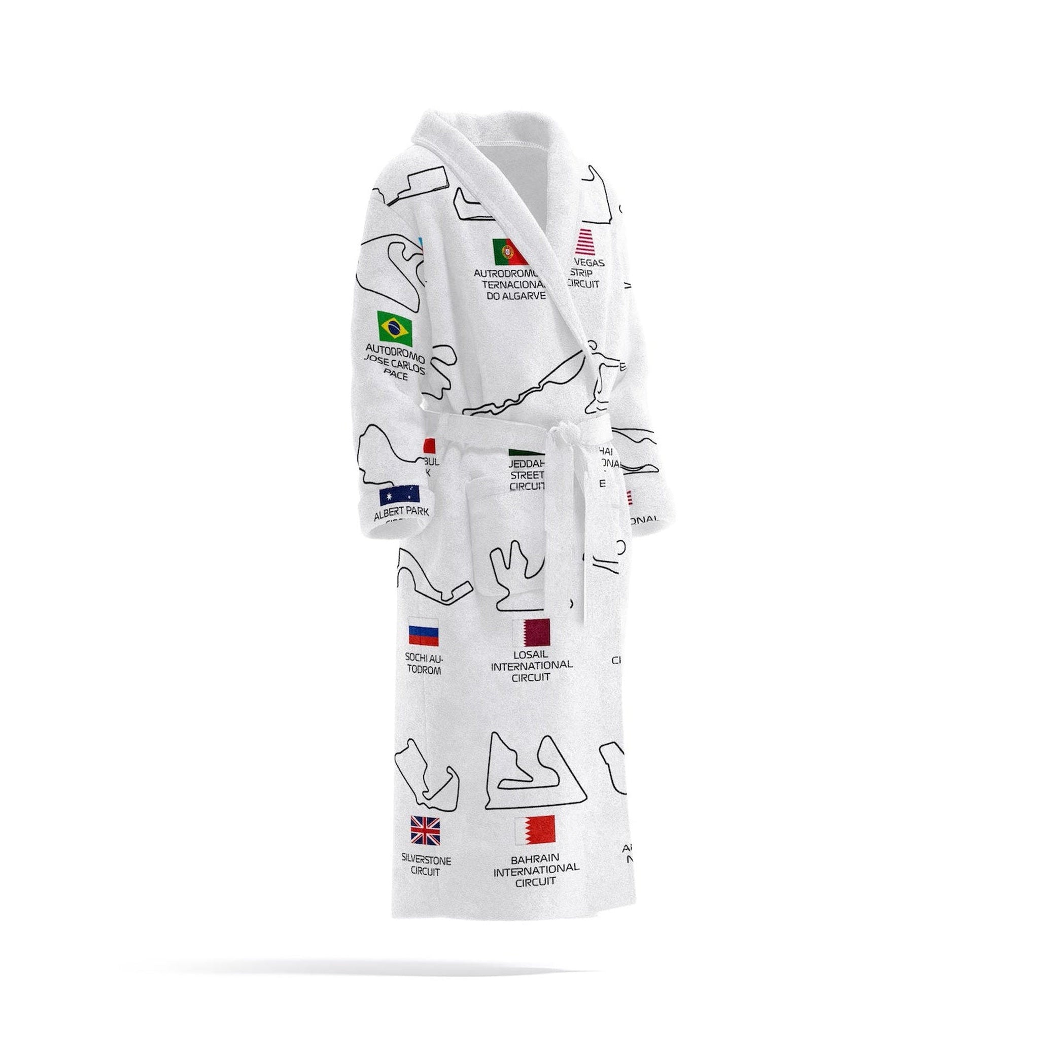 All Tracks White / Formula 1 Pistleri Bornoz