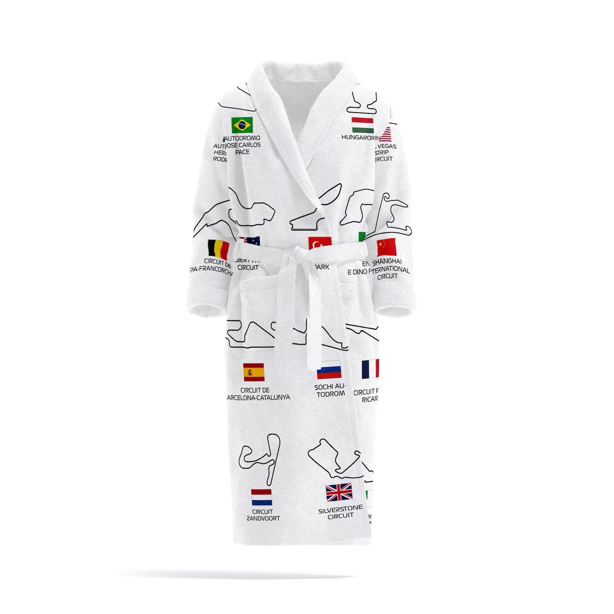 All Tracks White / Formula 1 Pistleri Bornoz
