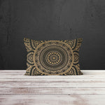 Gold Mandala Çift Taraflı Yastık Kılıfı 2 Adet