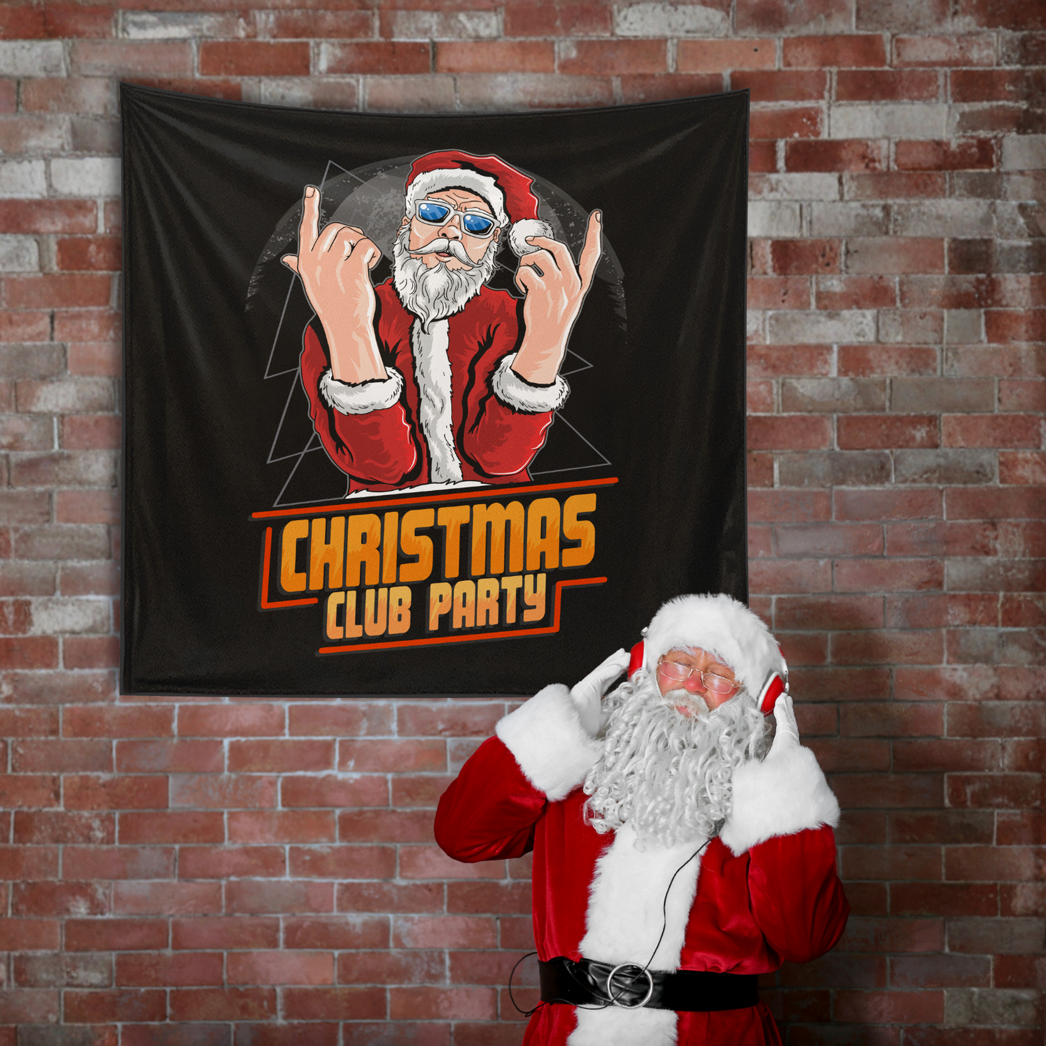 Chiristmas Club Party Duvar Örtüsü