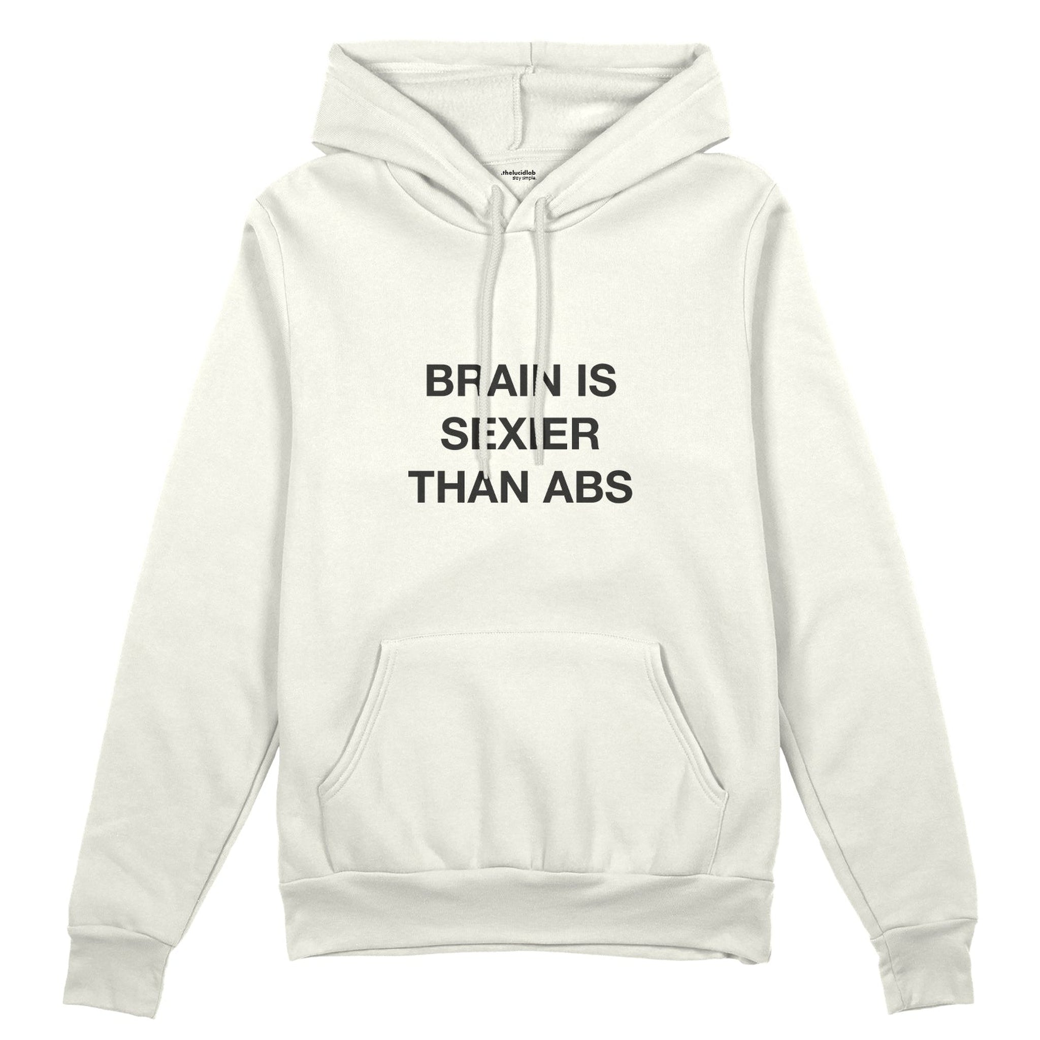 Brain Is Sexier Than Abs Oversize Hoodie