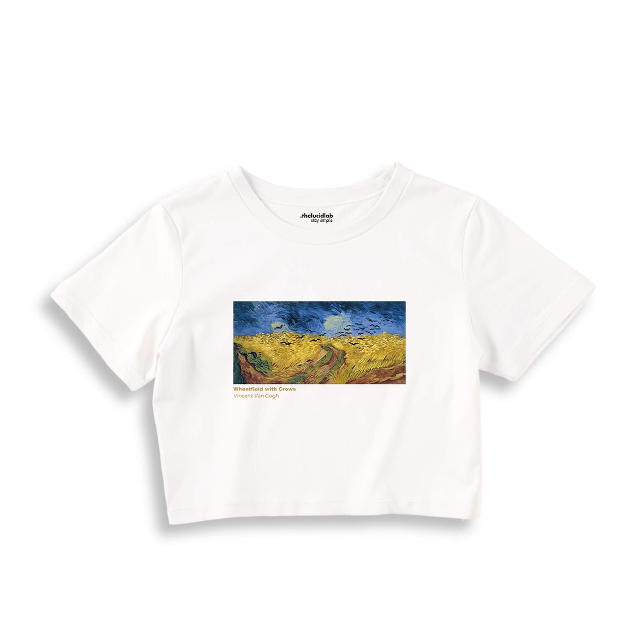 Buğday Tarlası ve Kargalar Crop Tişört