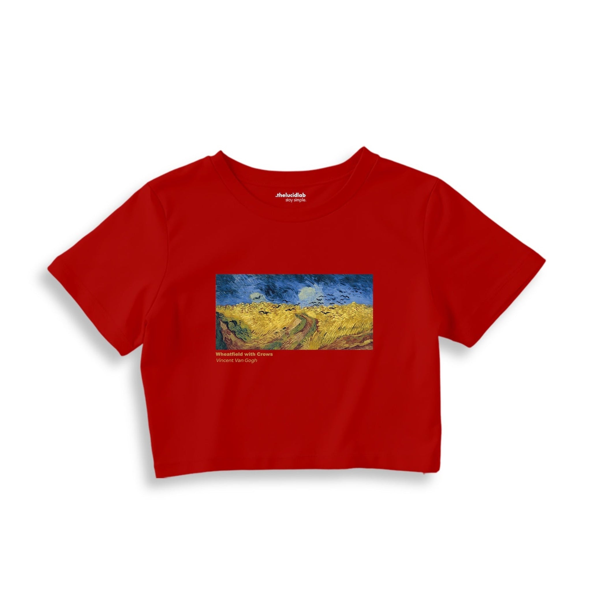 Buğday Tarlası ve Kargalar Crop Tişört