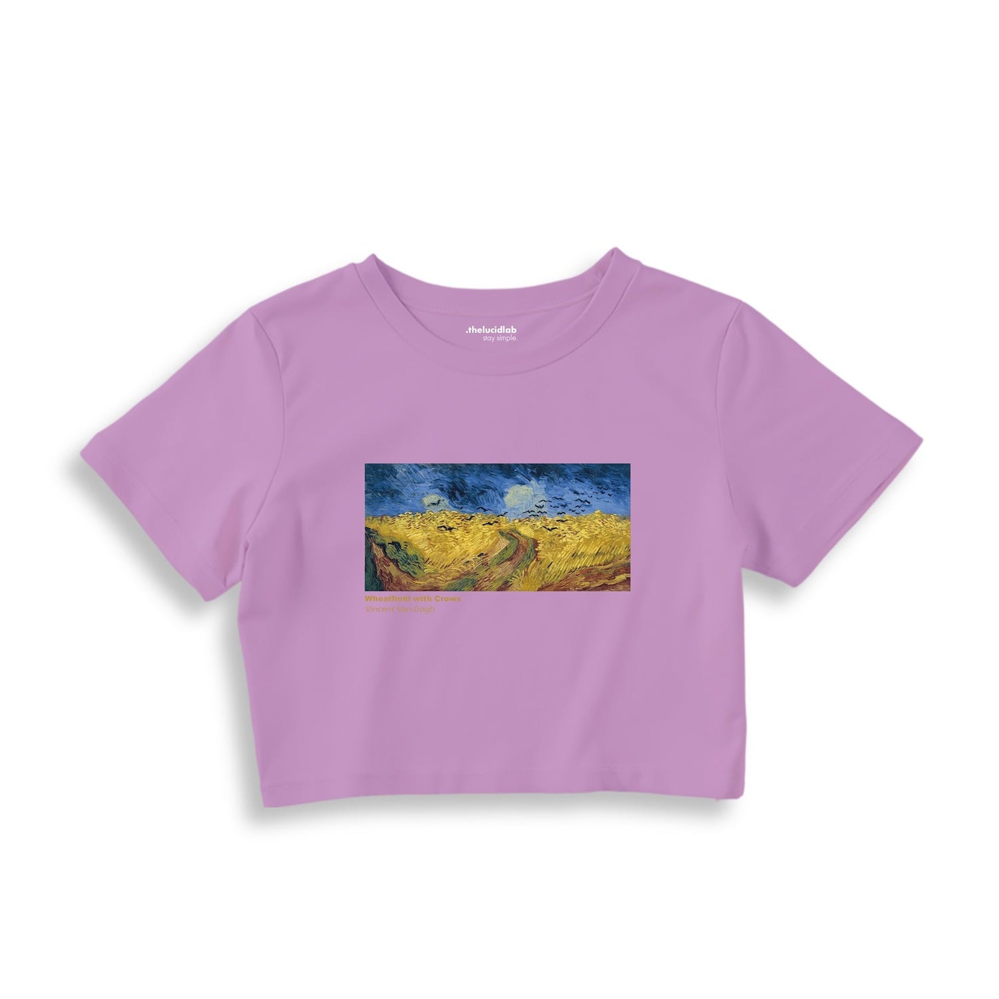 Buğday Tarlası ve Kargalar Crop Tişört