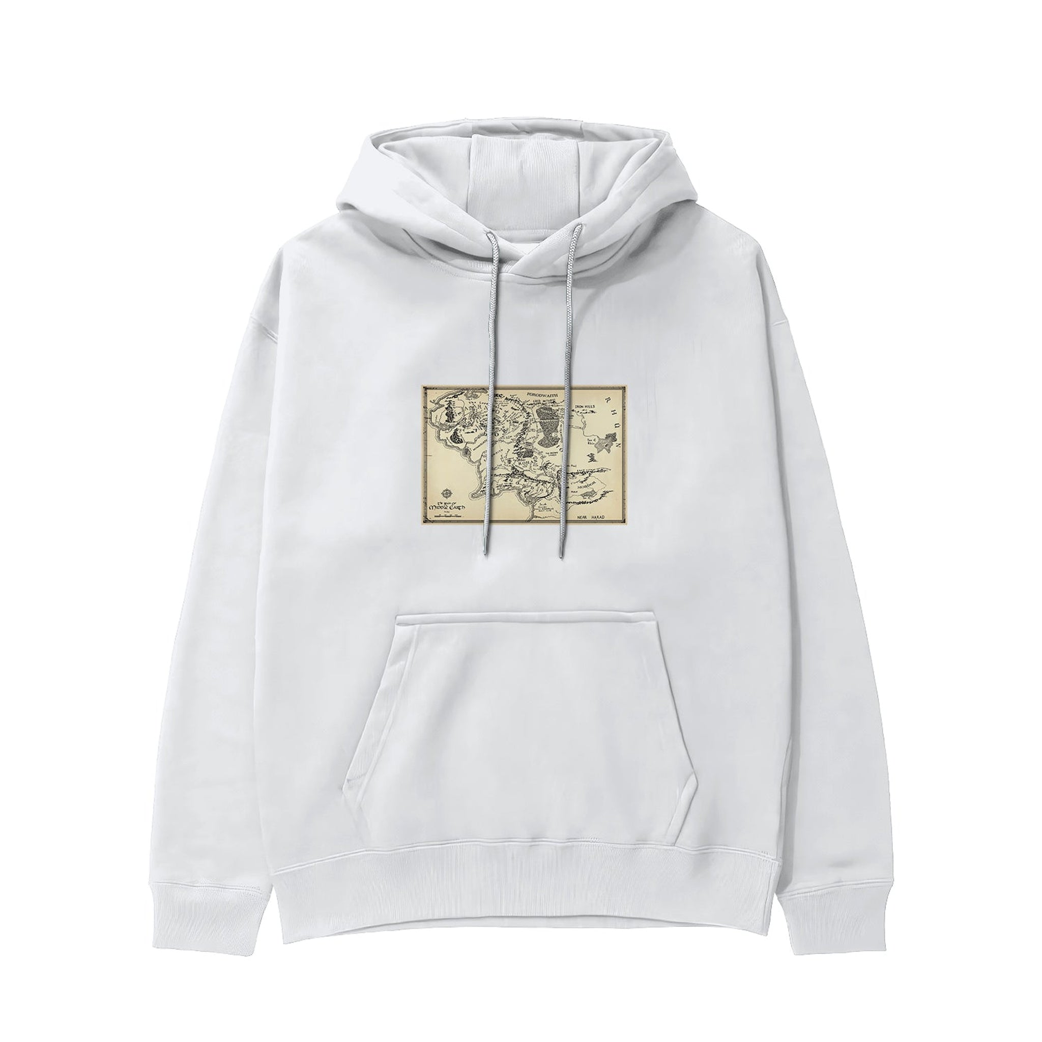 Yüzüklerin Efendisi Orta Dünya Haritası - Lord Of The Rings Hoodie