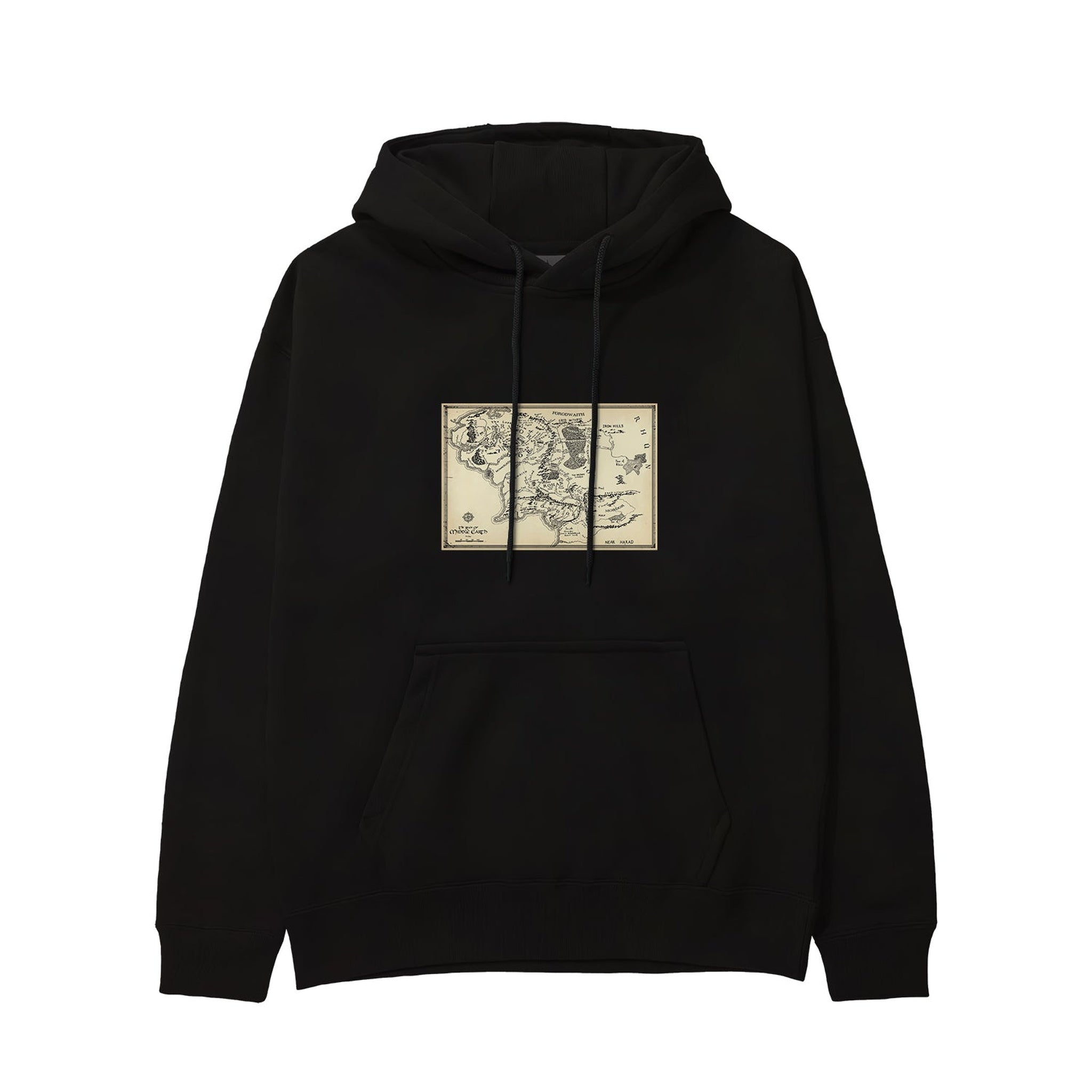 Yüzüklerin Efendisi Orta Dünya Haritası - Lord Of The Rings Hoodie