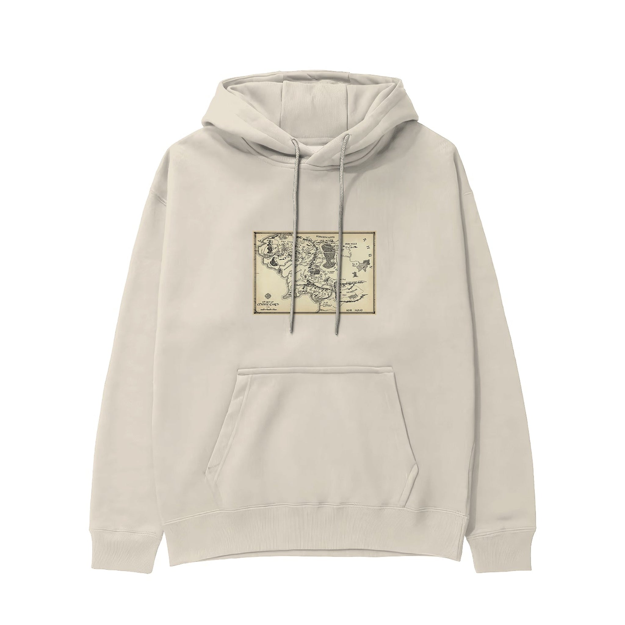 Yüzüklerin Efendisi Orta Dünya Haritası - Lord Of The Rings Hoodie